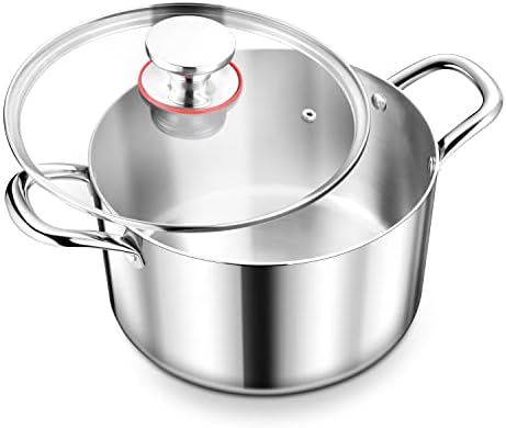 Herogo 6 Quart Stainless Steel Stock Pot with Lid