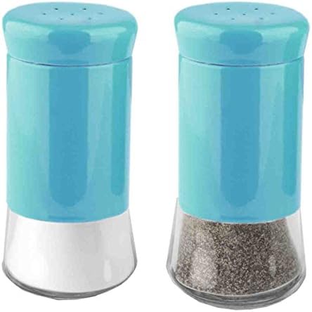 Home Basics Turquoise Salt Pepper Shakers Set