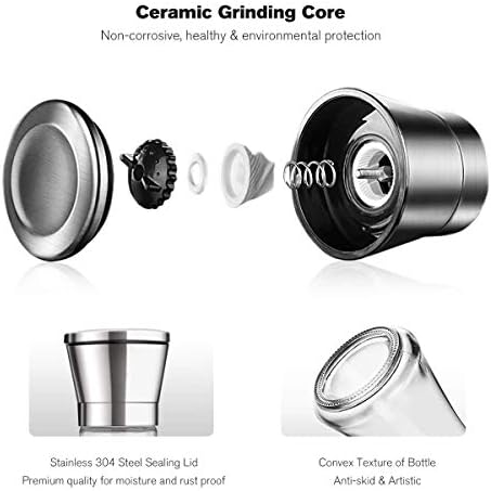 Bonris Professional 5-Level Pepper Mill Grinders