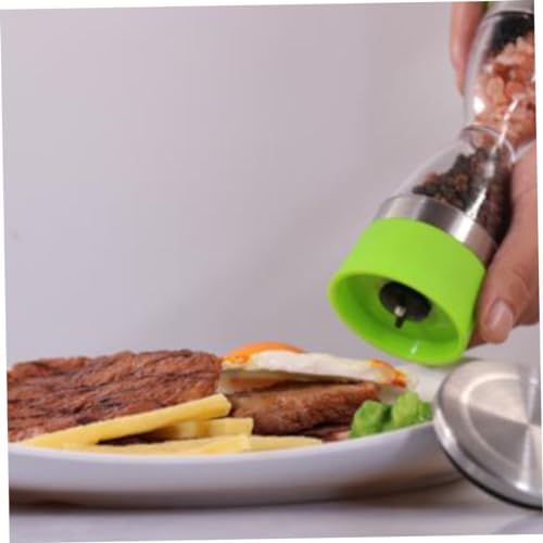NAMOARLY Handcrafted Double Manual Pepper Salt Mill Ceramic Core