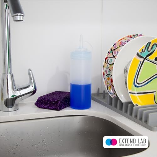 EXTEND LAB Sauce Bottles 3 Pack - Leak Proof Condiment Dispensers