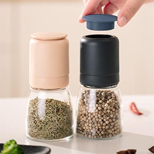 TOMYEUS Salt and Pepper Grinder Set with Refillable Bottles