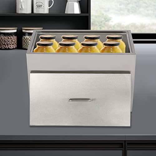 DYRABREST 50L Stainless Steel Stock Pot with Canning Racks