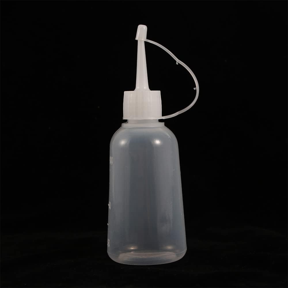 MinLia Plastic Clear Tip Squeeze Bottle Refillable Condiment Container with Cap