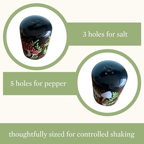 Steel Mill Co Mushroom Salt Pepper Shakers Set