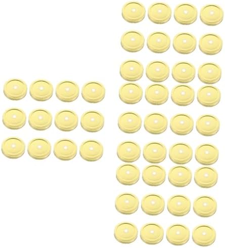 BRIGHTFUFU 48 Pcs Reusable Mason Jar Lids with Straw Hole