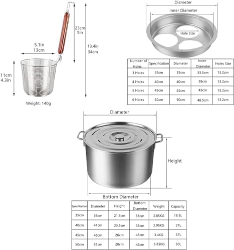 LEIXIUSM Pasta Pots Set with Strainer Basket