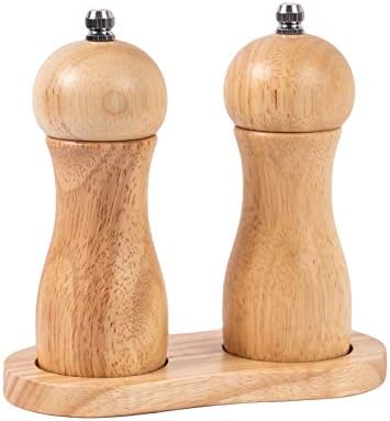 Salt and Pepper Mill Tray - Rubber Wood 5 cm Inner Diameter