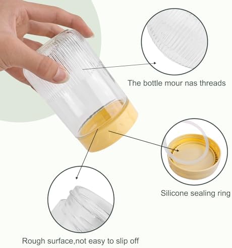 6-Pack 16 oz Glass Jars with Airtight Lids 1