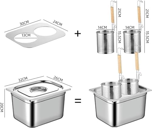 Commercial Pasta Cooker Insert Set with 246 Holes 1
