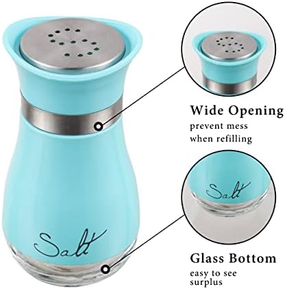 Lonffery Salt Pepper Shakers Set Turquoise