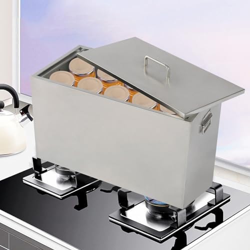 DYRABREST 50L Stainless Steel Stock Pot with Canning Racks