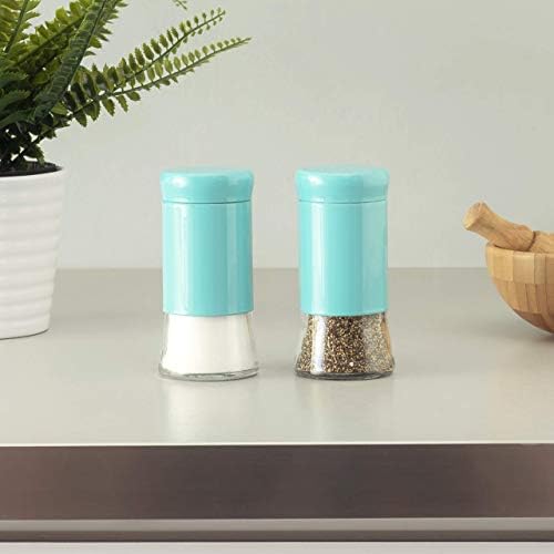 Home Basics Turquoise Salt Pepper Shakers Set