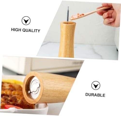 IMIKEYA Refillable Pepper Salt Mill Shaker