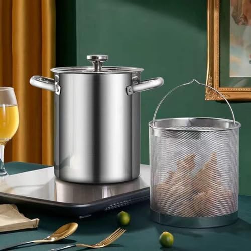 4L Asparagus Steamer with Wire Basket and Glass Lid