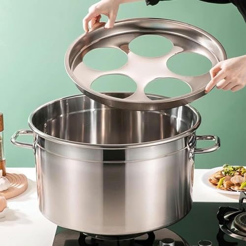 DAOUXIAOSP 5 Hole Pasta Cooker Set with Strainer Basket