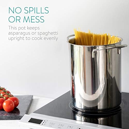 Navaris Asparagus Steamer Spaghetti Pot - 41 Qt