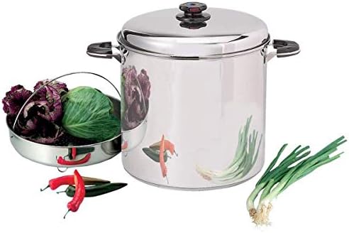BNF Precise Heat 30-Quart Stockpot with Steamer Basket 1