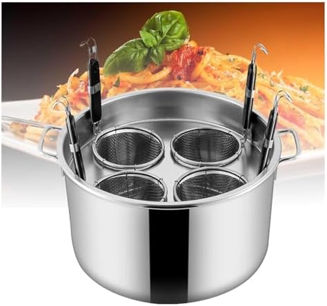 AttreX Pasta Cooker Set with 4 Strainer Baskets