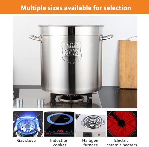 AIZYR 304 Stainless Steel Stock Pot with Lid
