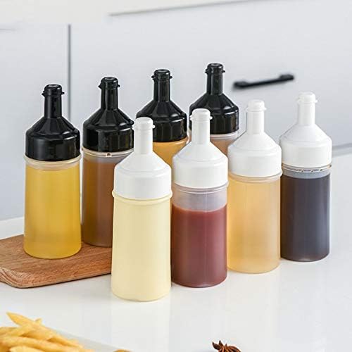 CTTPEG 250ml Sauce Bottle 4 Pack BPA Free Plastic