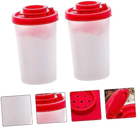 HAKIDZEL 2pcs Portable Seasoning Bottle Salt Pepper Shaker Set