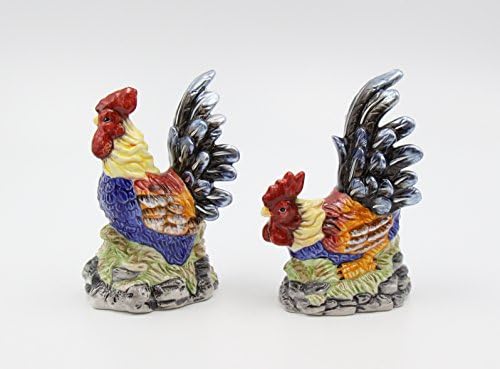 Appletree Design Barn Yard Rooster Salt Pepper Set 1