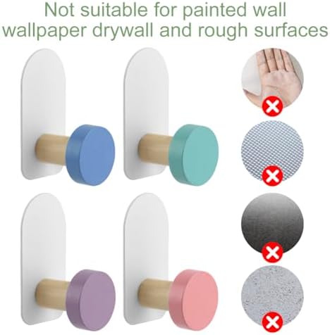 SYCOOVEN 5 Pcs Cartoon Wall Coat Hooks
