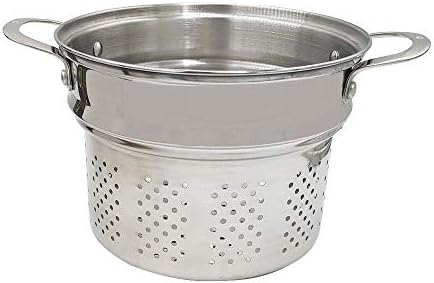 Swiss Diamond 3-in-1 Stainless Steel Cookware Set with Strainer and Steamer