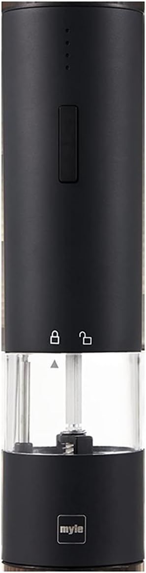 LEIXIUSM Electric Pepper and Salt Mill Shaker with LED Light