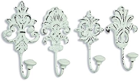 WHW Chateaux Fleur De Lis Wall Hooks Set of 4