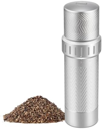 ARKNOAH Manual Pepper Grinder with External Coarseness Adjustment