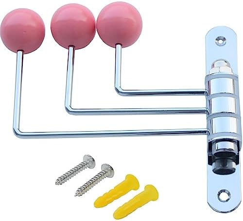 ImyHok Decorative Wall Hook with Pink Wood Balls