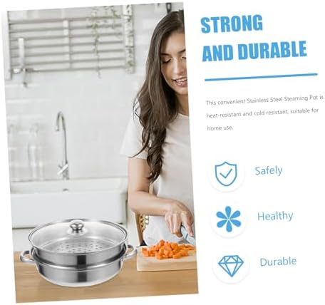 HOLIDYOYO 2 Tier Steamer Pot with Double Layer