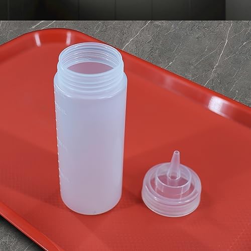Set of 6 12oz Condiment Squeeze Bottles with Tip Cap