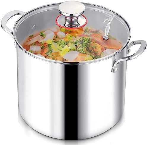 LIANYU 12QT Stainless Steel Stockpot with Lid 1