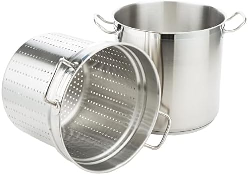 TrueCraftware 20 Qt Aluminum Pasta Cooker 3-Piece Set