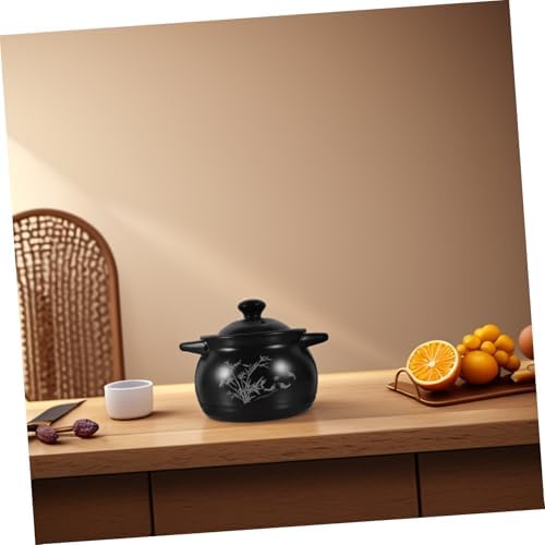 Hemoton Ceramic Stockpot 18L with Lid