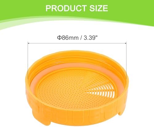 Uxcell 8 Pcs Sprouting Lids for Mason Jars - 86mm Wide Mouth