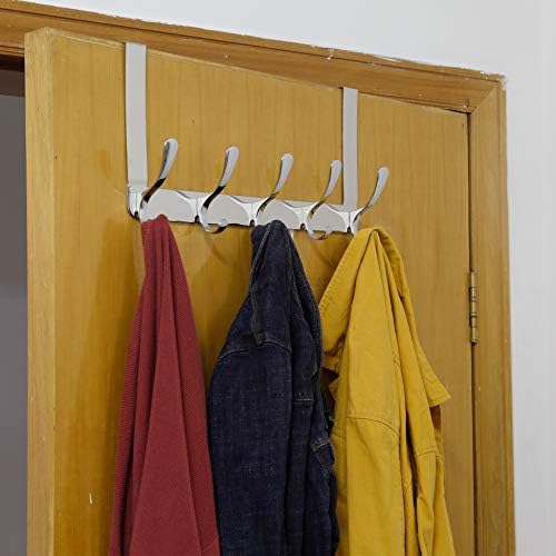WEBI Bronze Over The Door Hook Rack with 5 Hooks