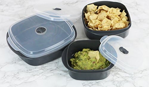 Reston Lloyd 3-Piece Microwave Storage Set Gray