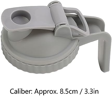 Yosoo Leak Proof Mason Jar Lid with Handle and Flip Cap - Gray