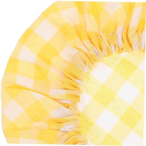 PRETYZOOM Fabric Jar Lids - Muslin Canning Covers for Mason Jars