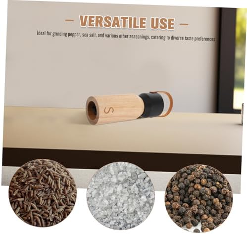 KICHOUSE Manual Wooden Pepper Grinder for Home Kitchen 1