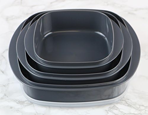 Reston Lloyd 3-Piece Microwave Storage Set Gray