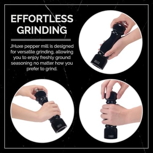 Classic Wood Pepper Mill Grinder with Ceramic Rotor