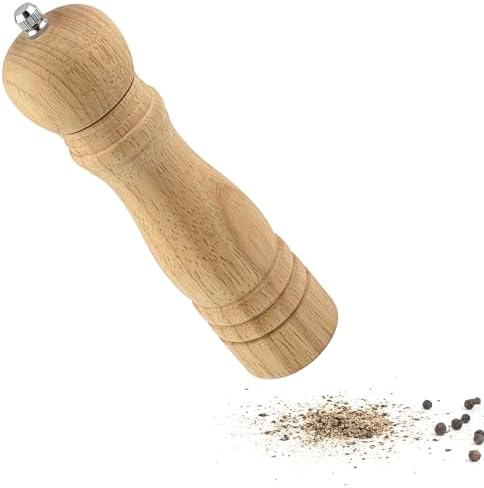 BNYD Wooden Pepper Mill with Adjustable Grind