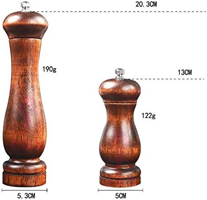 sdneNest Wooden Salt Pepper Mills Set 2 Pack