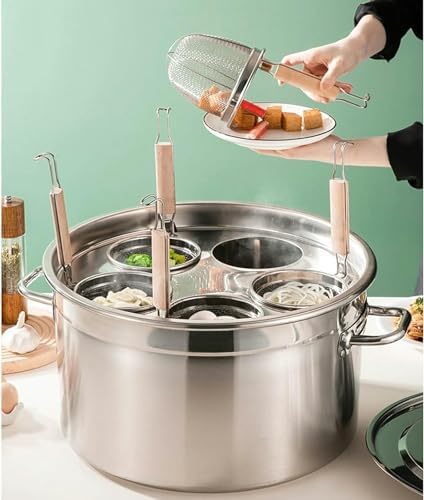 Wzglod Stockpots with Lids and Pasta Basket Set 1