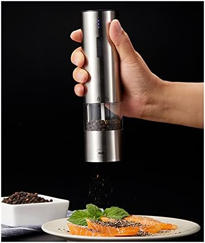 Electric Pepper Grinder with LED Light - Automatic Mill